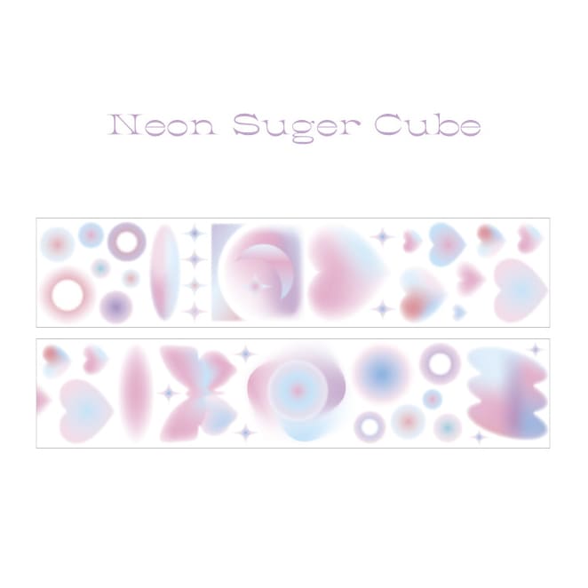Washi Tape Dream Utopia Neon Sugar Cube