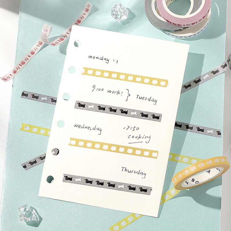 Washi Tape Slim Dachshund