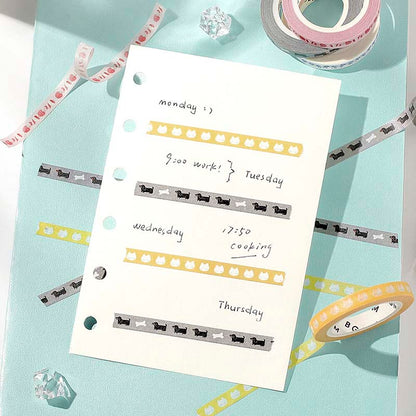 Washi Tape Slim Dachshund