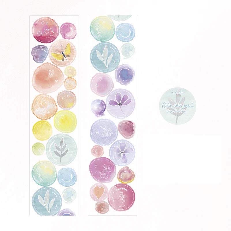 Stickers en Rollo Dyeing Dream Color Wave Point