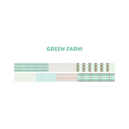 Washi Tape End Of Seasons Green Farm