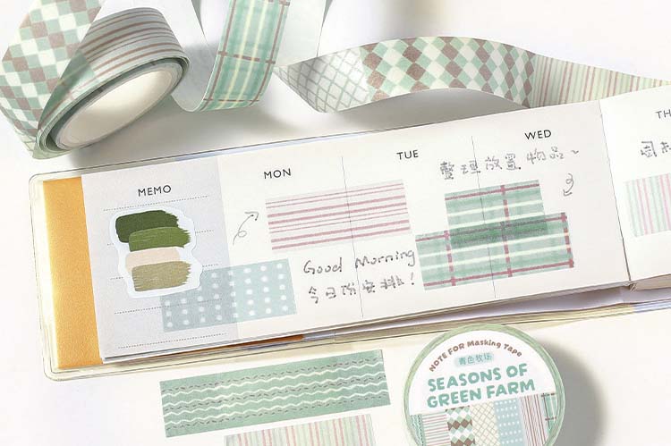 Washi Tape End Of Seasons Green Farm