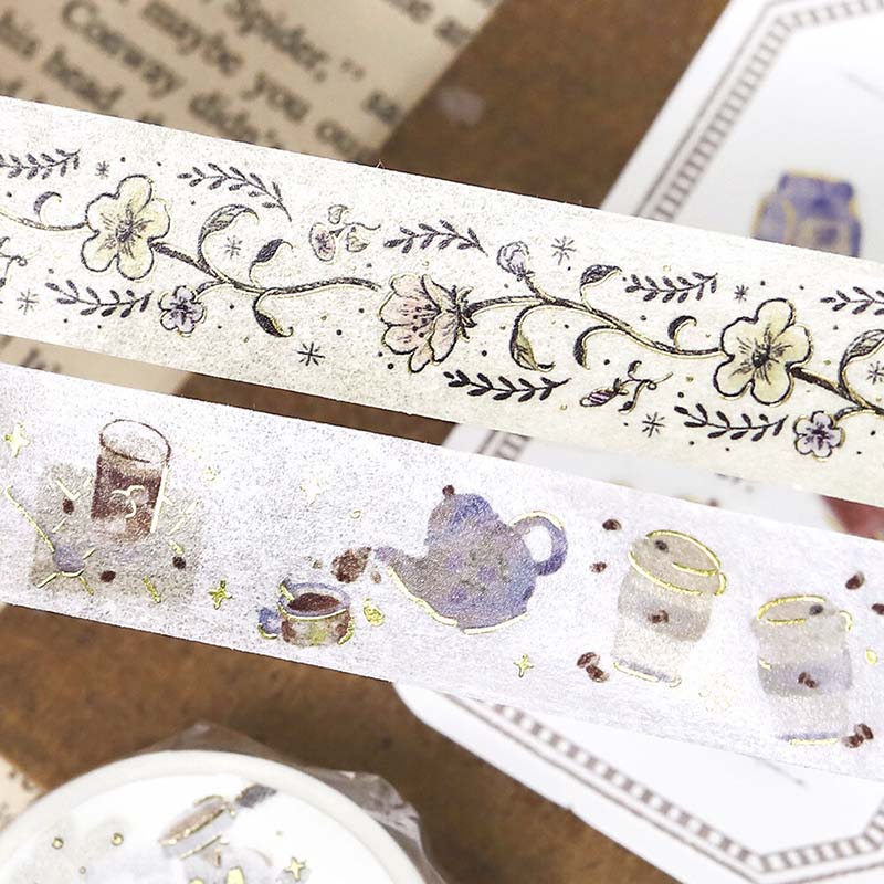 Washi Tape Foil Enjoy Cafe