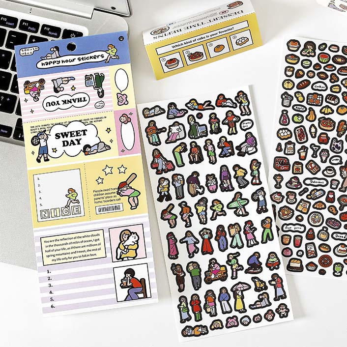 Stickers Fantasy Diary Happy Hour