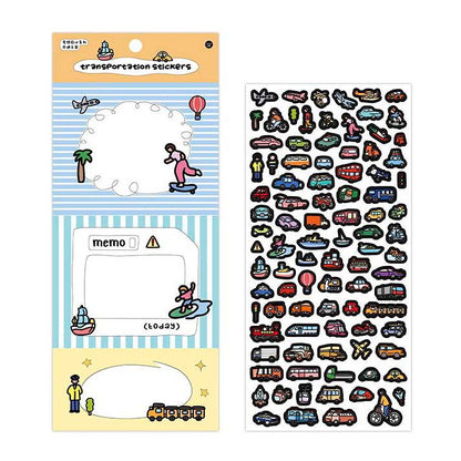 Stickers Fantasy Diary Transportation