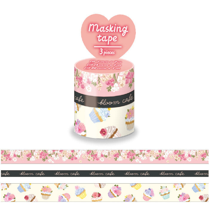 Set de Washi Tapes Flower Cafe