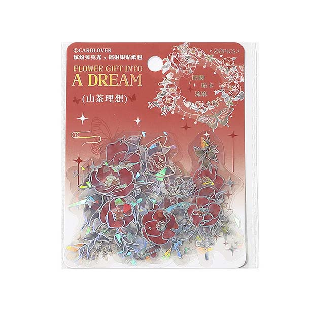 Stickers Flower Gift Into A Dream Camellia Ideals