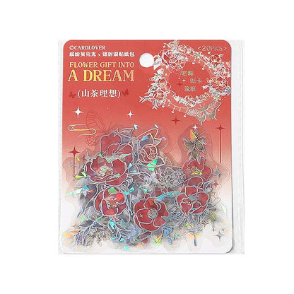 Stickers Flower Gift Into A Dream Camellia Ideals