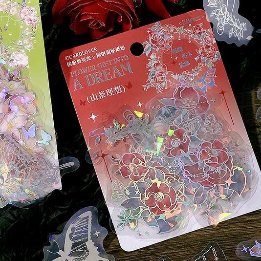 Stickers Flower Gift Into A Dream Camellia Ideals