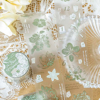 Stickers en Rollo Flower Print The Heart Of Vegetation