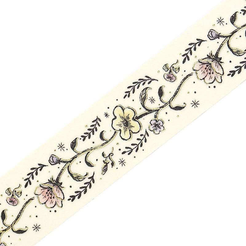 Washi Tape Foil Flower Sketch