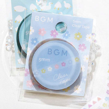 Clear Tape Slim Flower