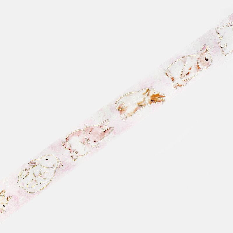 Washi Tape Foil Fluffy Rabbit