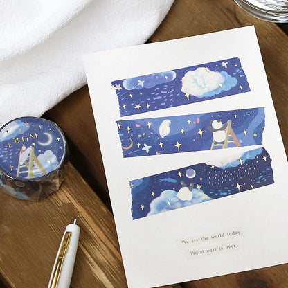 Washi Tape Foil Little World Galactic Island