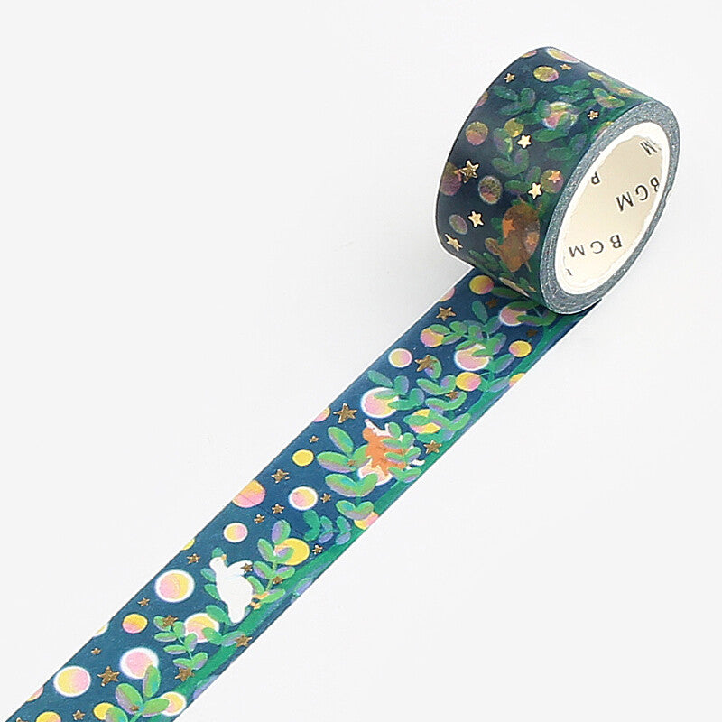Washi Tape Foil Little World Starry Night Forest