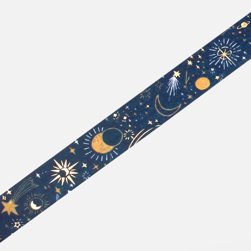 Washi Tape Foil On a Starry Night