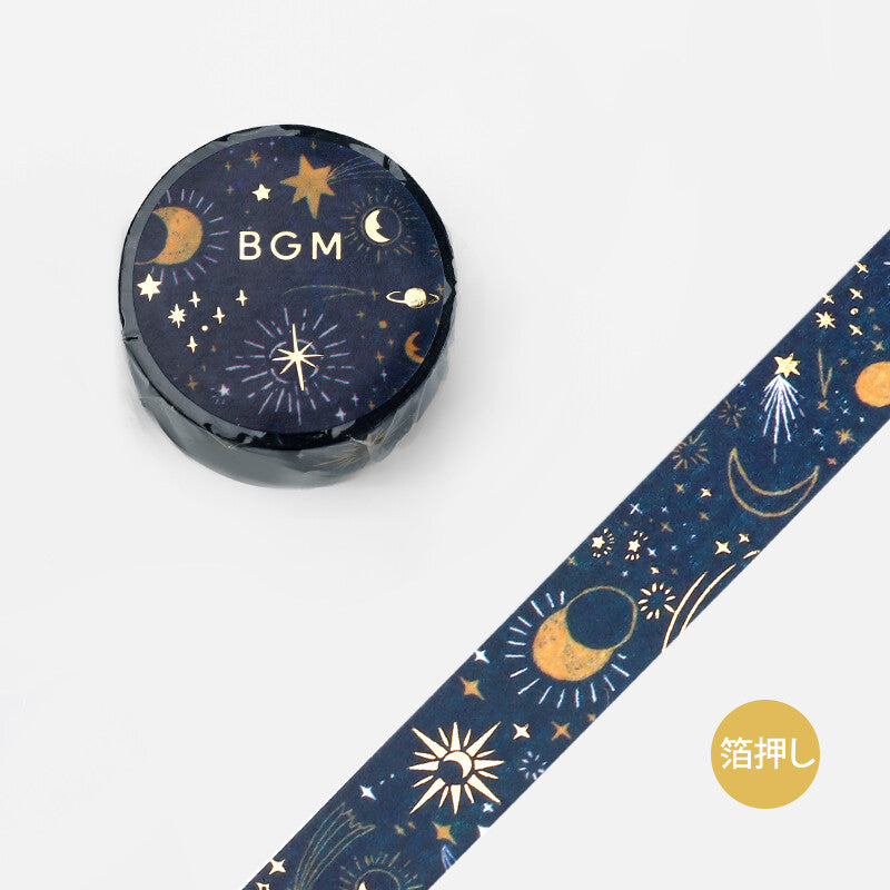 Washi Tape Foil On a Starry Night