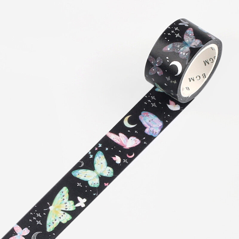 Washi Tape Foil Summer Night Butterfly