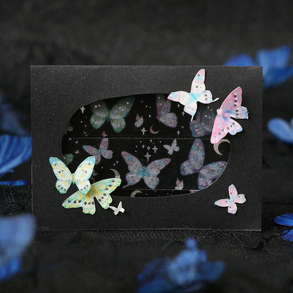 Washi Tape Foil Summer Night Butterfly
