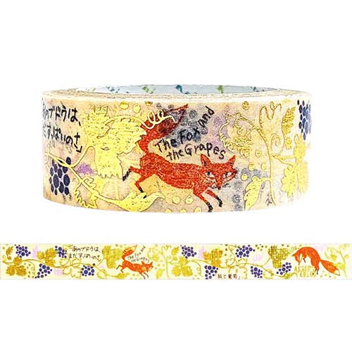 Washi Tape Jewel of Fairy Tale Fox and Grapes