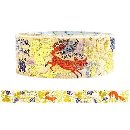Washi Tape Jewel of Fairy Tale Fox and Grapes