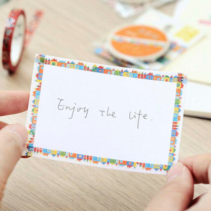 Washi Tape Slim Foil Adorable Houses