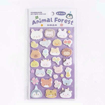 Stickers Fieltro Forest Cute Story Animal Forest