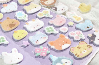 Stickers Fieltro Forest Cute Story Animal Forest