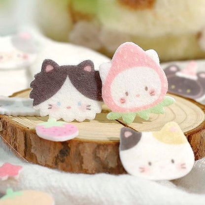 Stickers Fieltro Forest Cute Story Fruity Kitten