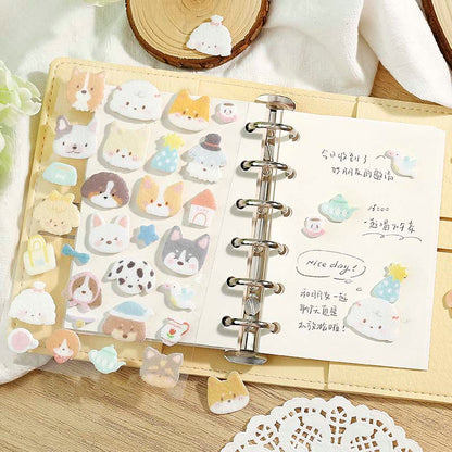 Stickers Fieltro Forest Cute Story Lovely Puppy