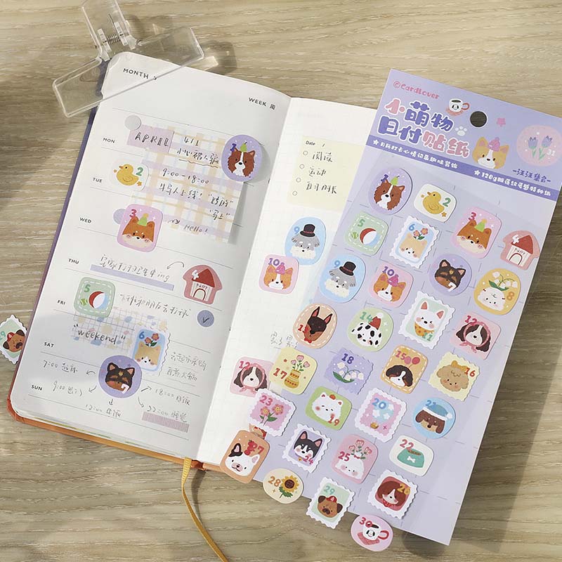 Stickers Forest Cute Story Puppies