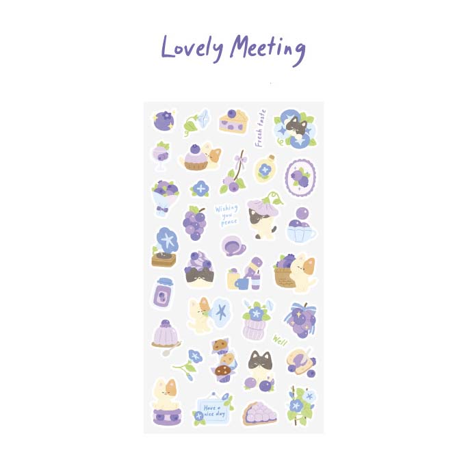 Stickers Forest Fruity Hut Lovely Meeting