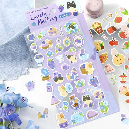 Stickers Forest Fruity Hut Lovely Meeting