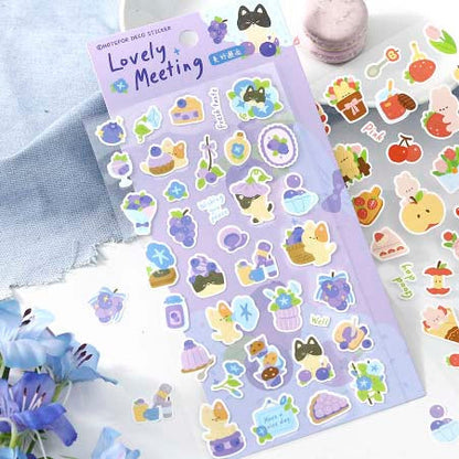 Stickers Forest Fruity Hut Lovely Meeting