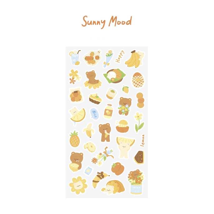 Stickers Forest Fruity Hut Sunny Mood