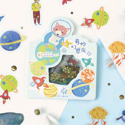 Stickers Forest Story Space Friends