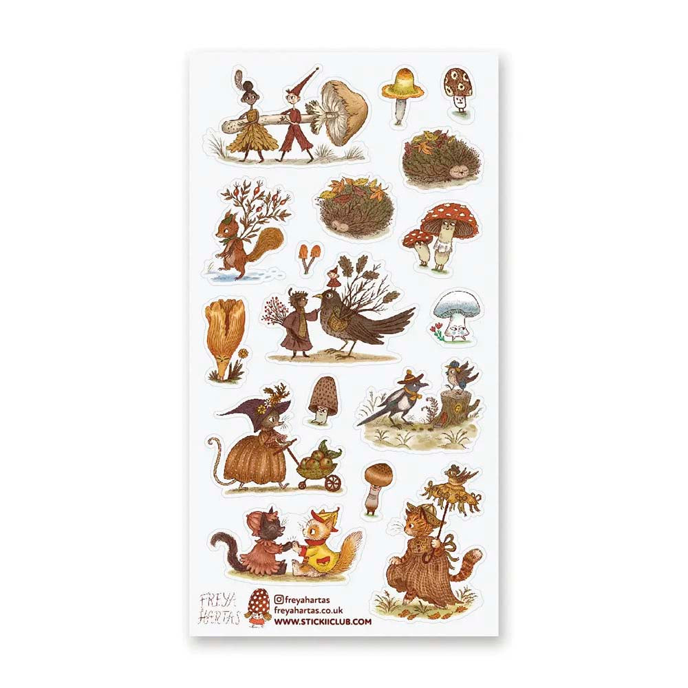 Stickers Autumn Woodland