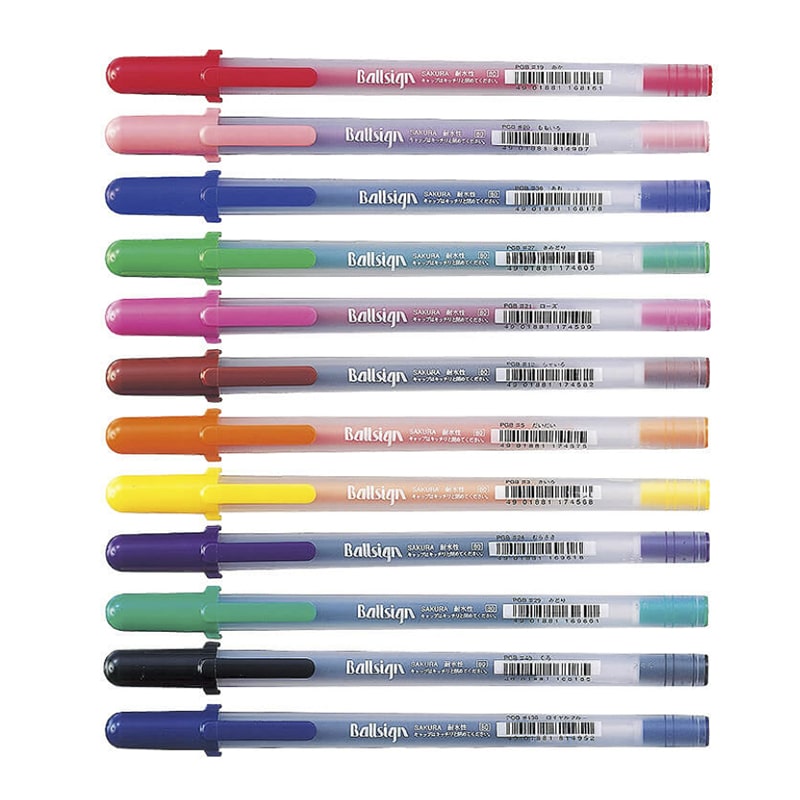 Bolígrafos Gel Sakura Ballsign 0.6