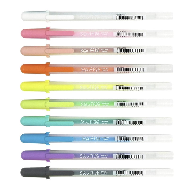 Bolígrafos Gel Sakura Souffle 3D