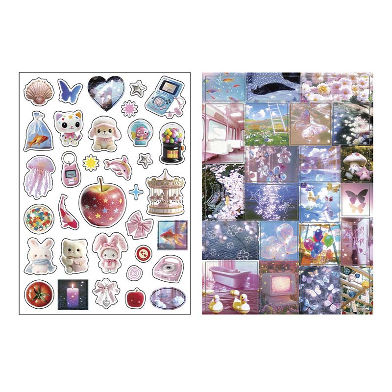 Stickers Gold Dream Shadow Apple Bubble