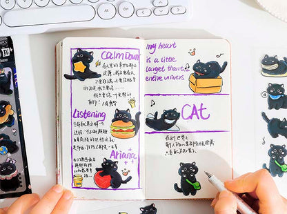 Set de Stickers Soft And Cute Cat Little Night Elf (4pc)