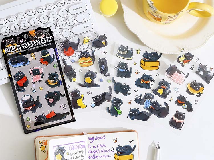 Set de Stickers Soft And Cute Cat Little Night Elf (4pc)