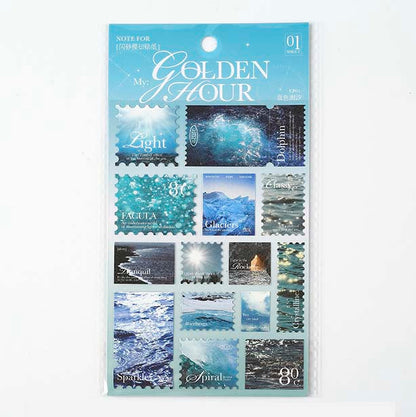 Stickers Golden Hour Blue Tide