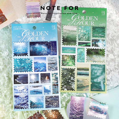 Stickers Golden Hour Blue Tide