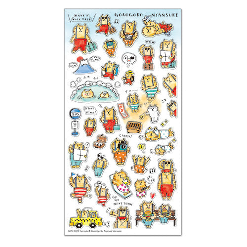 Stickers Gorogoro Nyansuke Going On A Trip