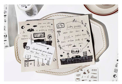 Stickers en Rollo Graffiti Handbook Warm House