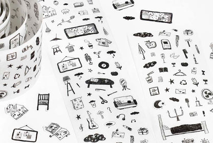 Stickers en Rollo Graffiti Handbook Warm House