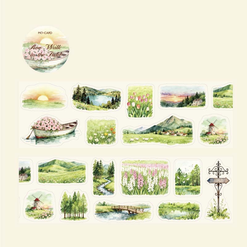 Stickers en Rollo Green Scenery Slow Ride In The Wild