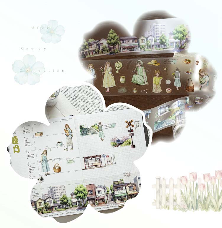 Stickers en Rollo Green Scenery Soft Light Nap