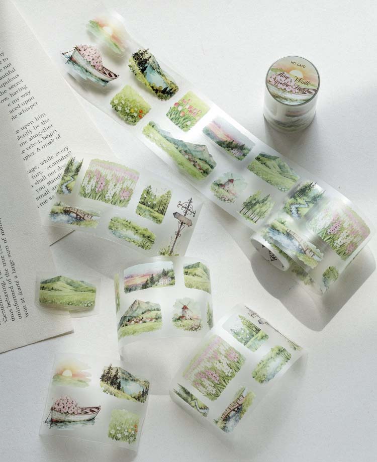 Stickers en Rollo Green Scenery Slow Ride In The Wild